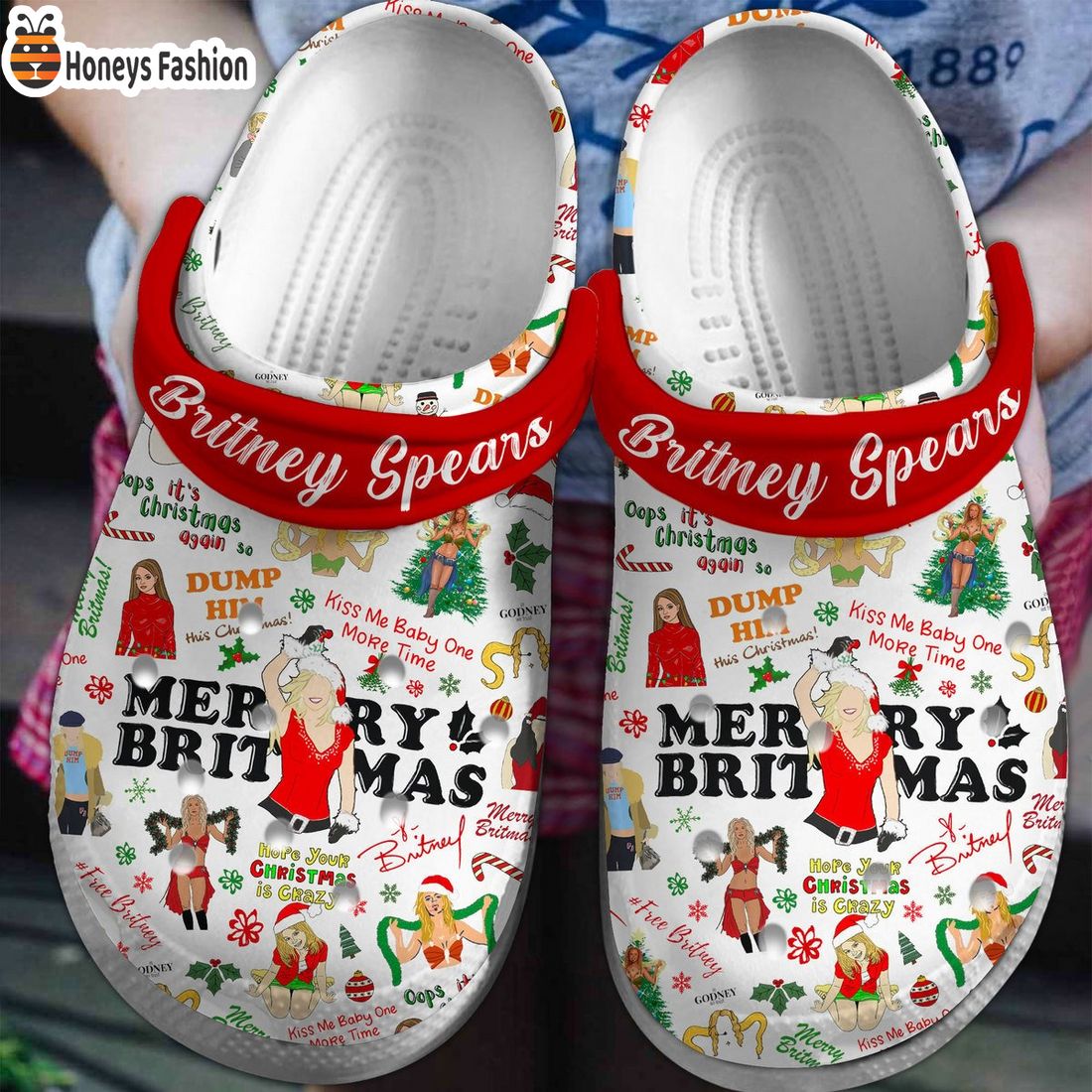 Britney Spears Merry Britmas Crocs Clog Shoes