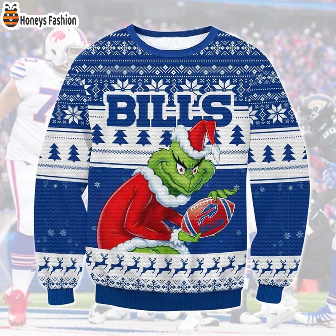Buffalo Bills Grinch Ugly Christmas Sweater