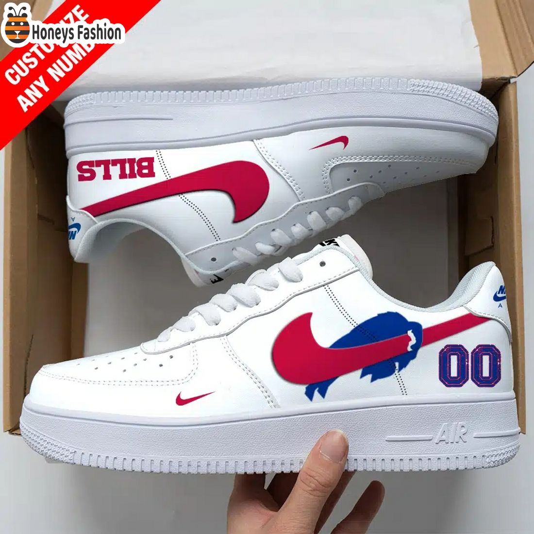Buffalo Bills NFL Air Force Personalized Nike Air Force Sneaker