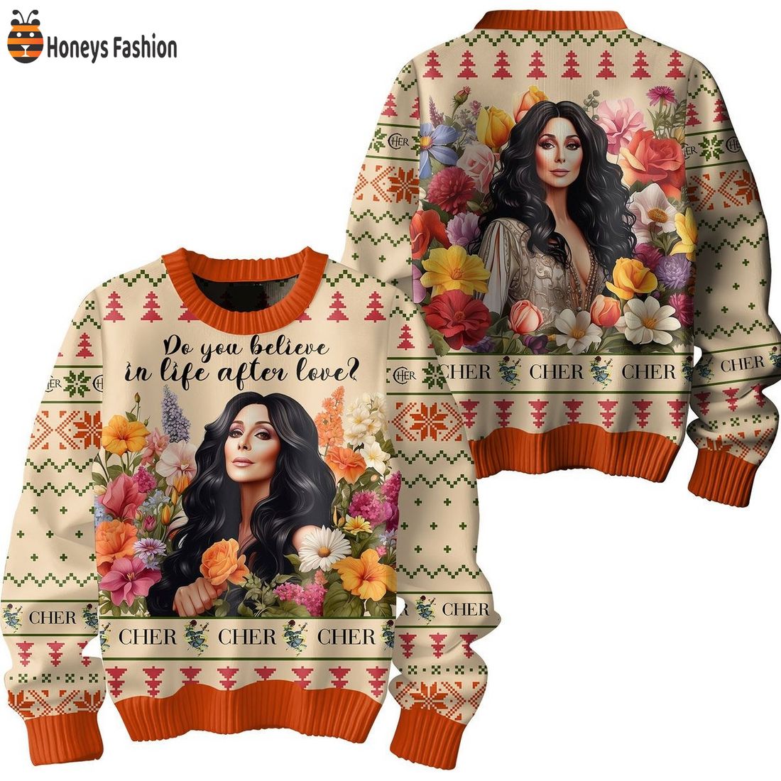 Cher Do You Believe In Life After Love Ugly Christmas Sweater