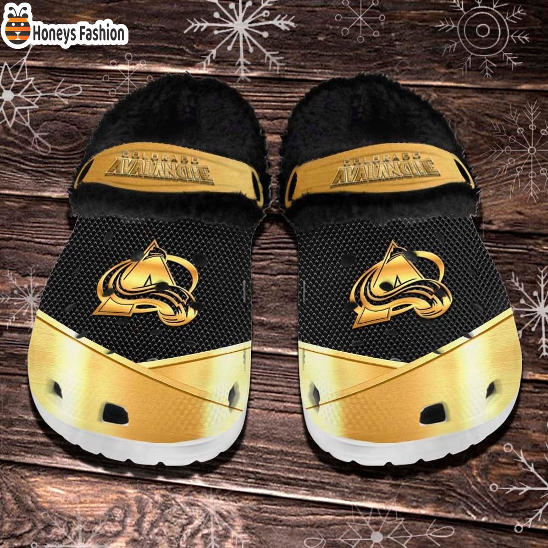 Colorado Avalanche NHL Fleece Crocs Clogs Shoes