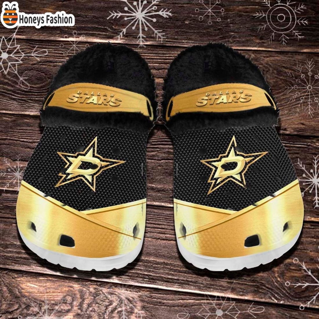Dallas Stars NHL Fleece Crocs Clogs Shoes