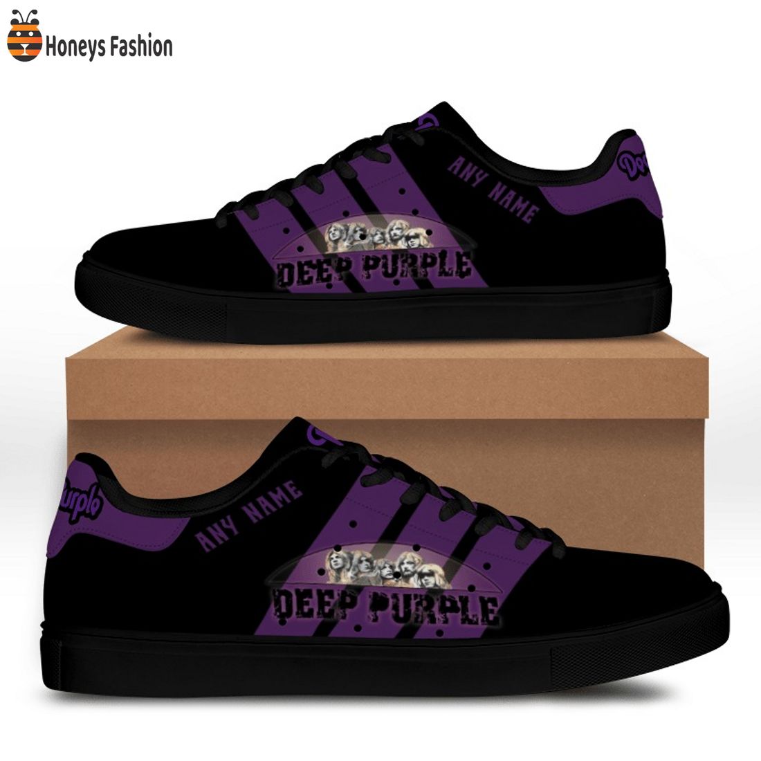 Deep Purple custom name ver 1 stan smith adidas shoes