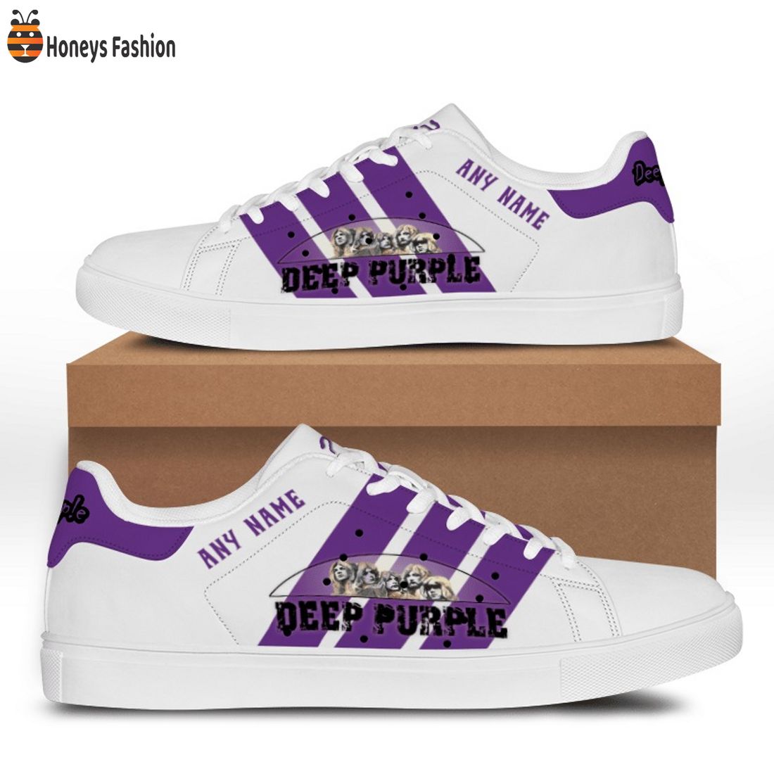 Deep Purple custom name ver 2 stan smith adidas shoes