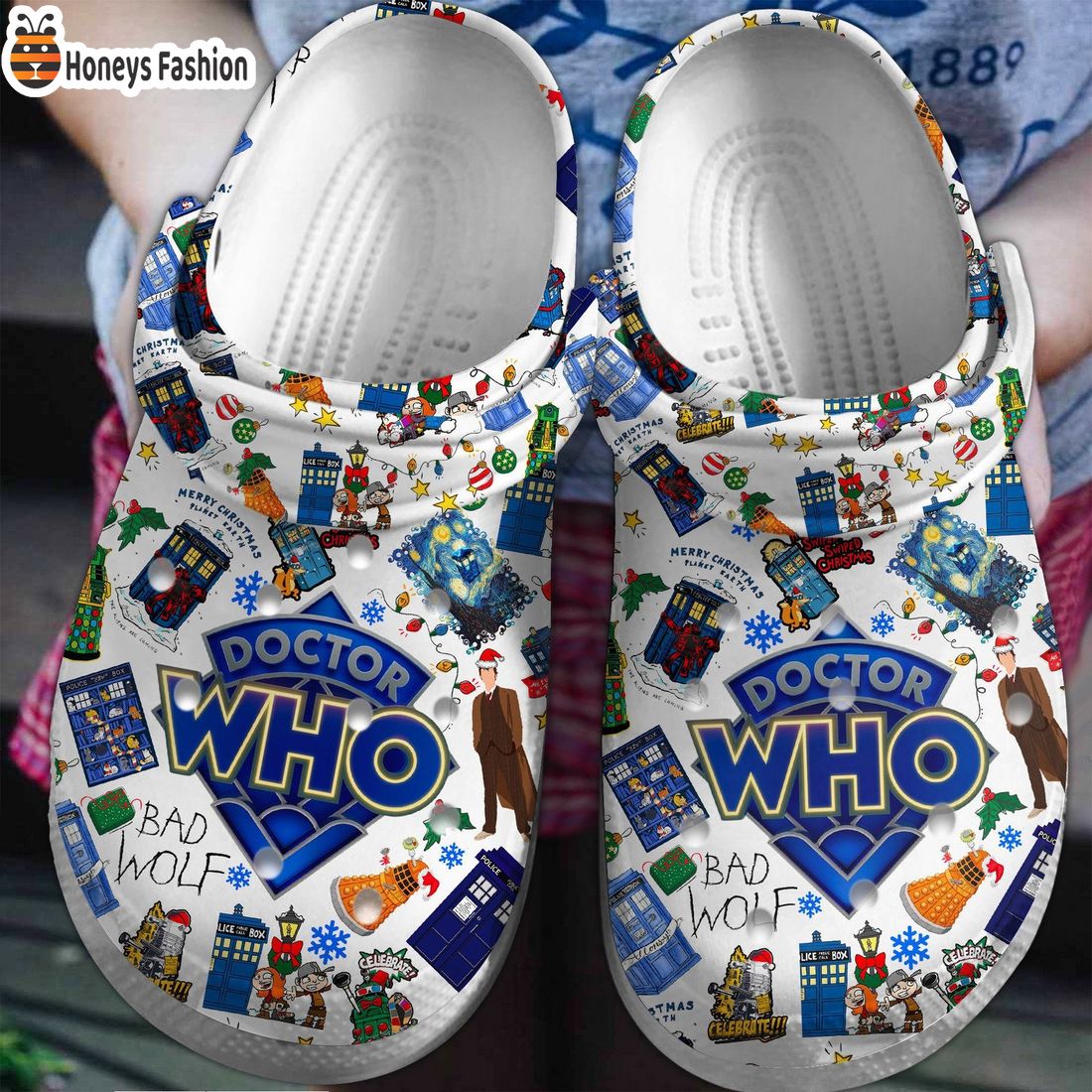 Doctor Who Bad Wolf Crocs Clog Shoes