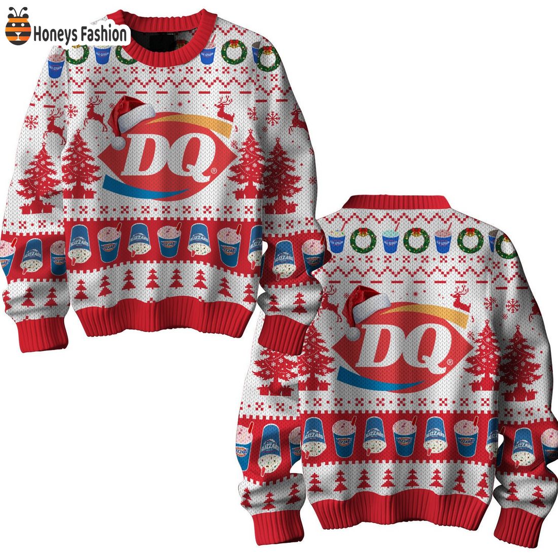 DQ Dairy Queen Ugly Christmas Sweater