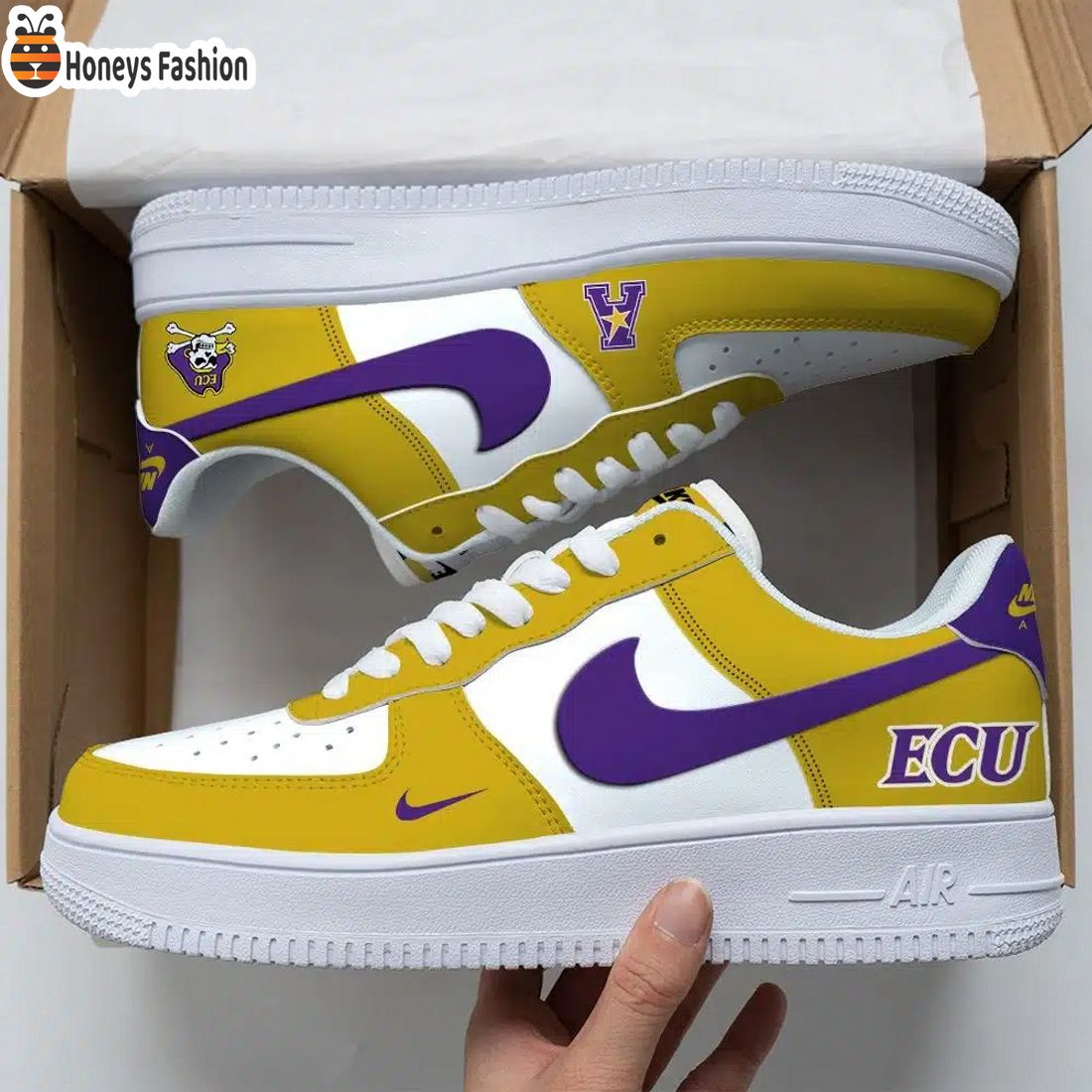 East Carolina Pirates NCAA Air Force Custom Nike Air Force Sneaker
