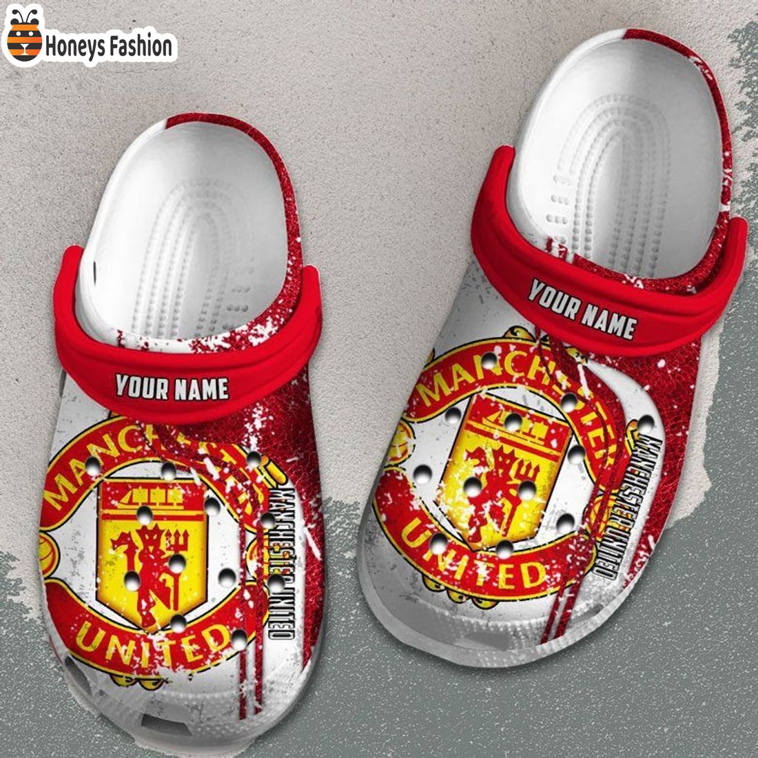 EPL Manchester United Custom Name Crocs Clog Shoes
