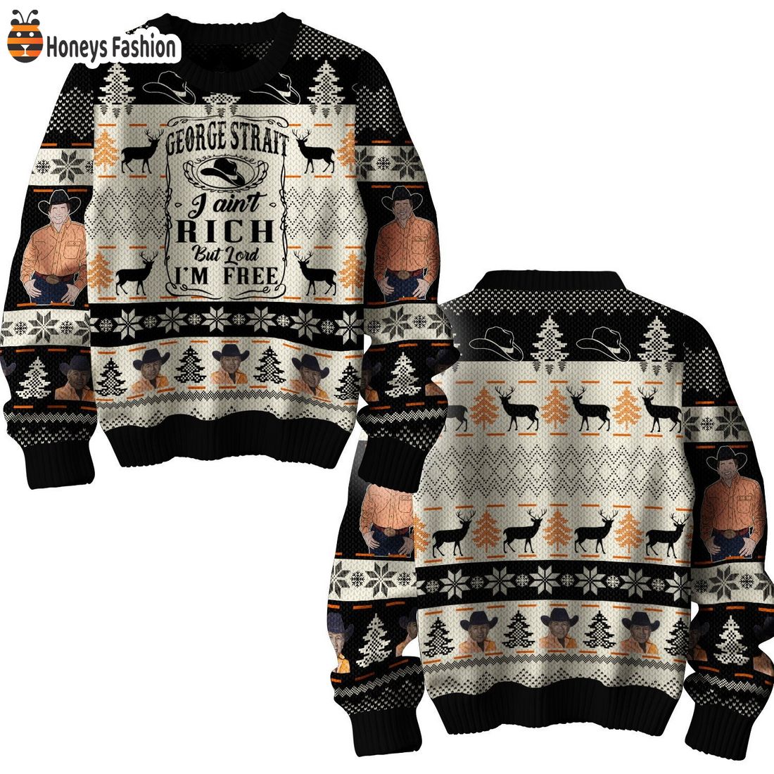 George Strait Rich But Lord Ugly Christmas Sweater