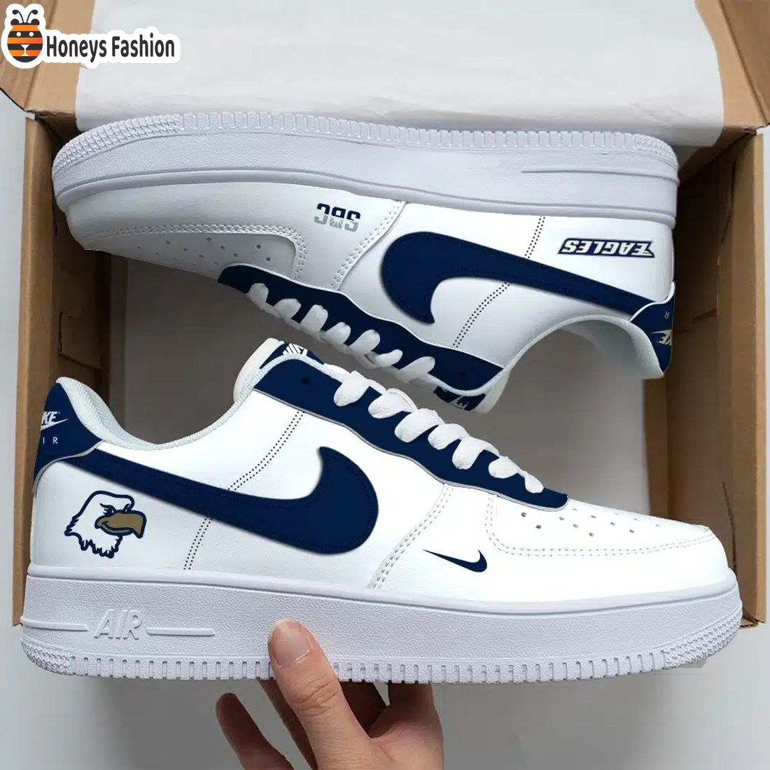 Georgia Southern Eagles NCAA Air Force Custom Nike Air Force Sneaker