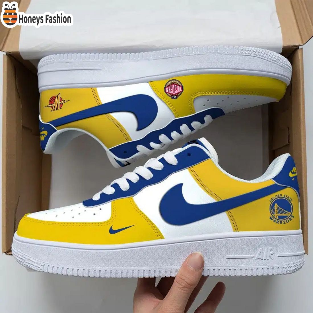 Golden State Warriors NBA Air Force Custom Nike Air Force Sneaker