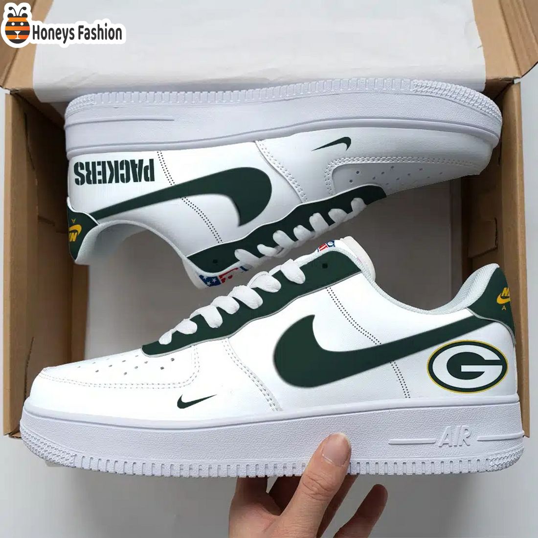 Green Bay Packers NFL Air Force Custom Nike Air Force Sneaker