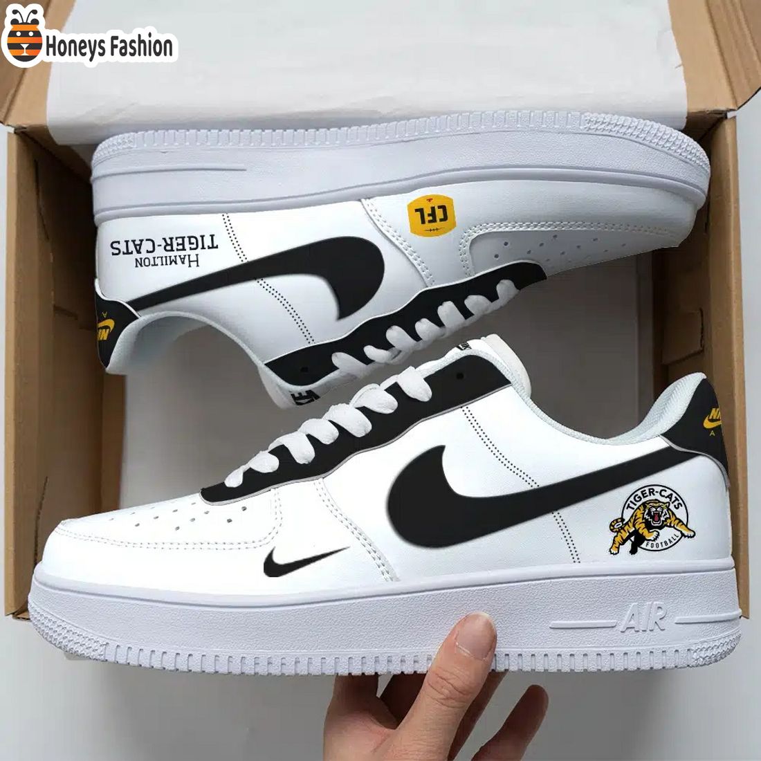 Hamilton Tiger-Cats Air Force Custom Nike Air Force Sneaker