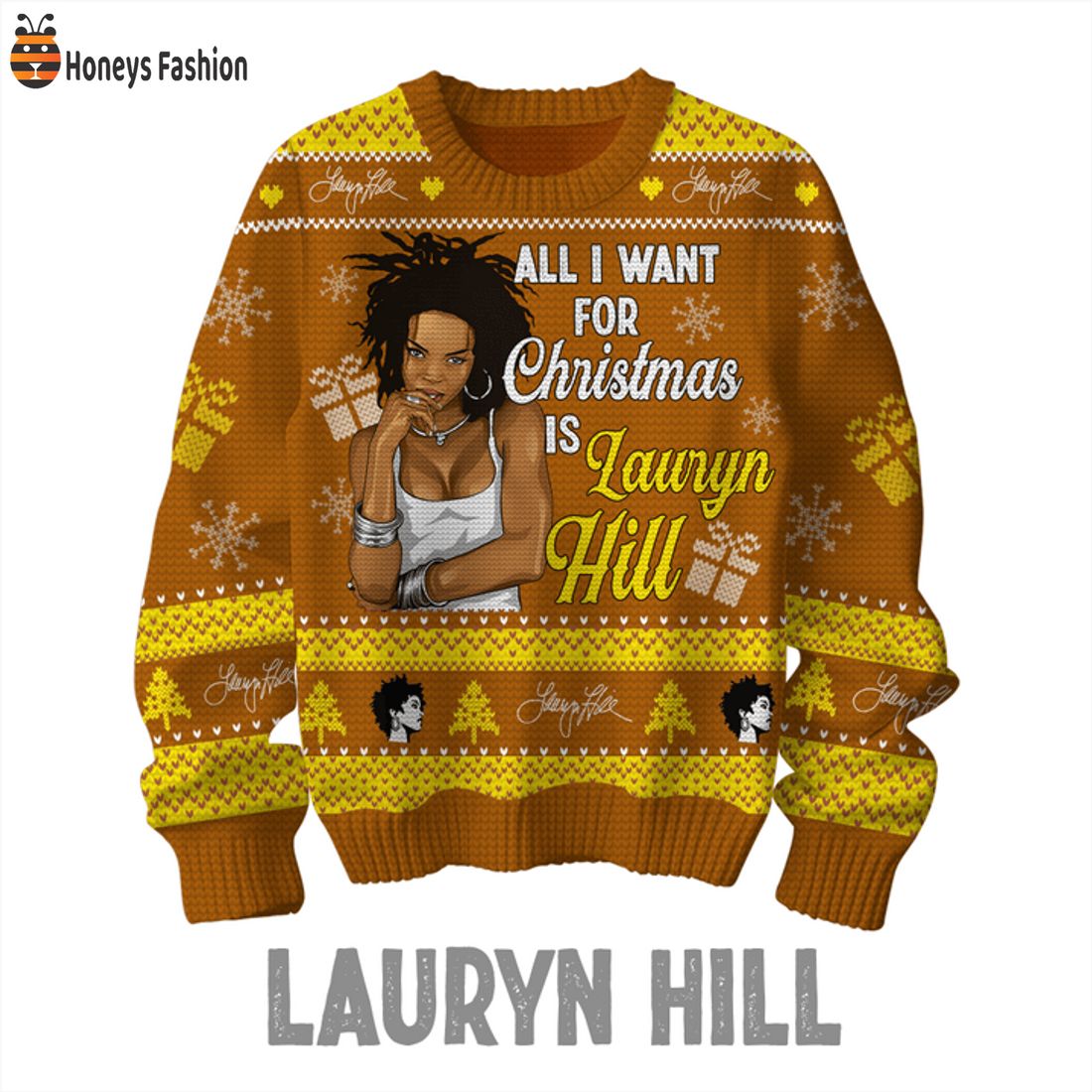 HOT All I Want For Xmas Is Lauryn Hill Ugly Christmas Sweater