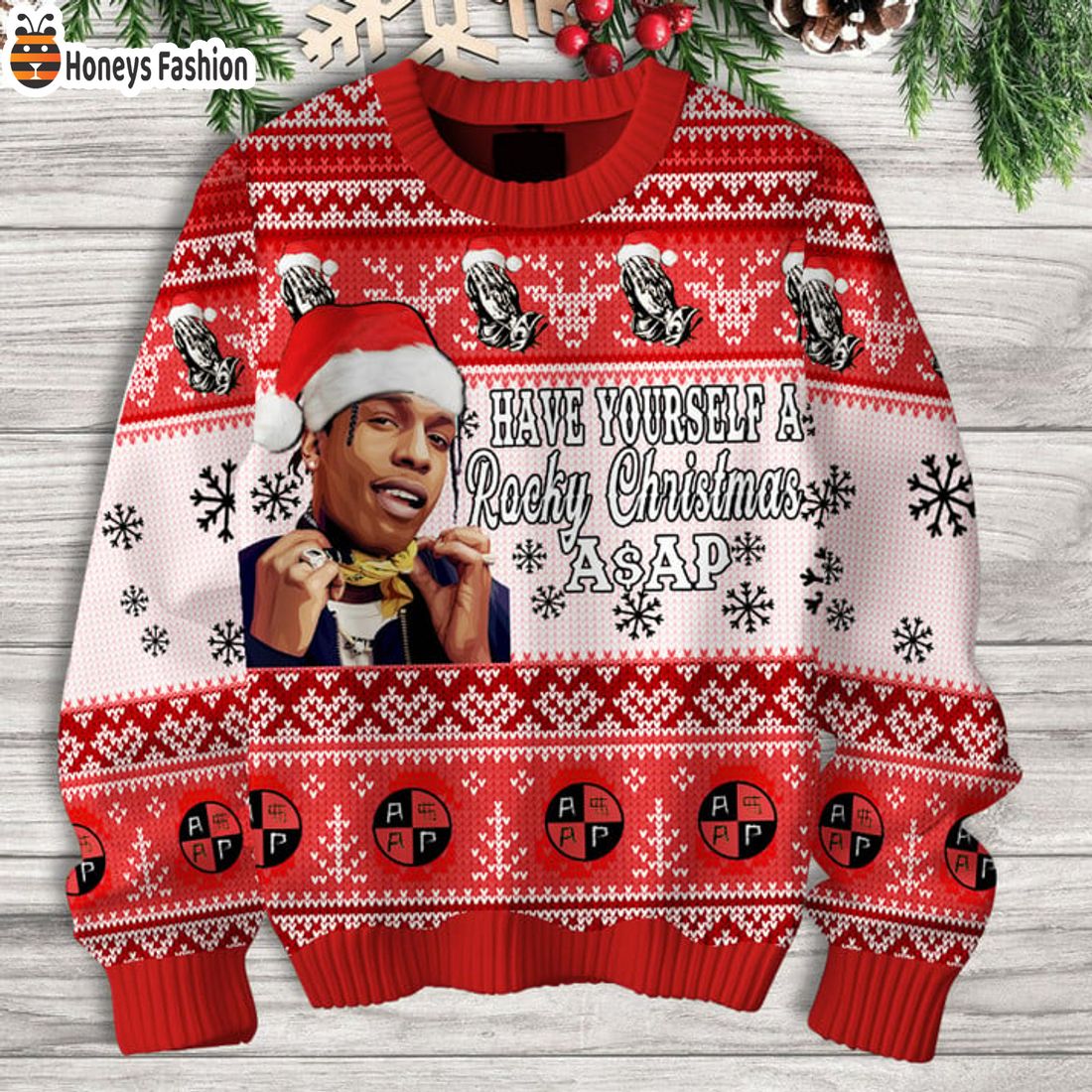 HOT ASAP Rocky Have Yourself A Rocky Ugly Christmas Sweater