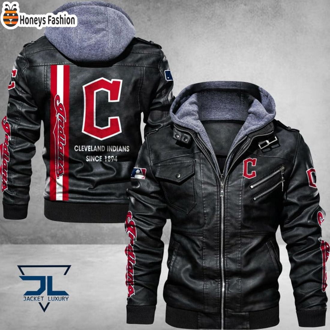 HOT Cleveland Indians MLB Luxury Leather Jacket