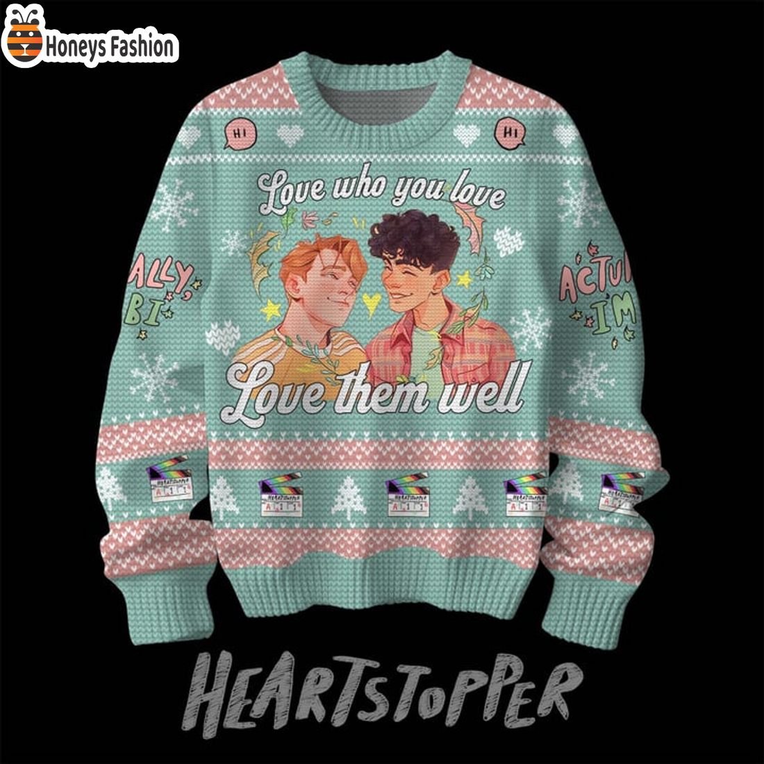 HOT Heartstopper Love Who You Love Them Well Ugly Christmas Sweater