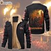 HOT Iron Maiden Dance Of Death Fleece Leather Jacket