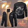 HOT Iron Maiden Eddy Glow Fleece Leather Jacket