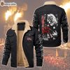 HOT Iron Maiden The Trooper Fleece Leather Jacket