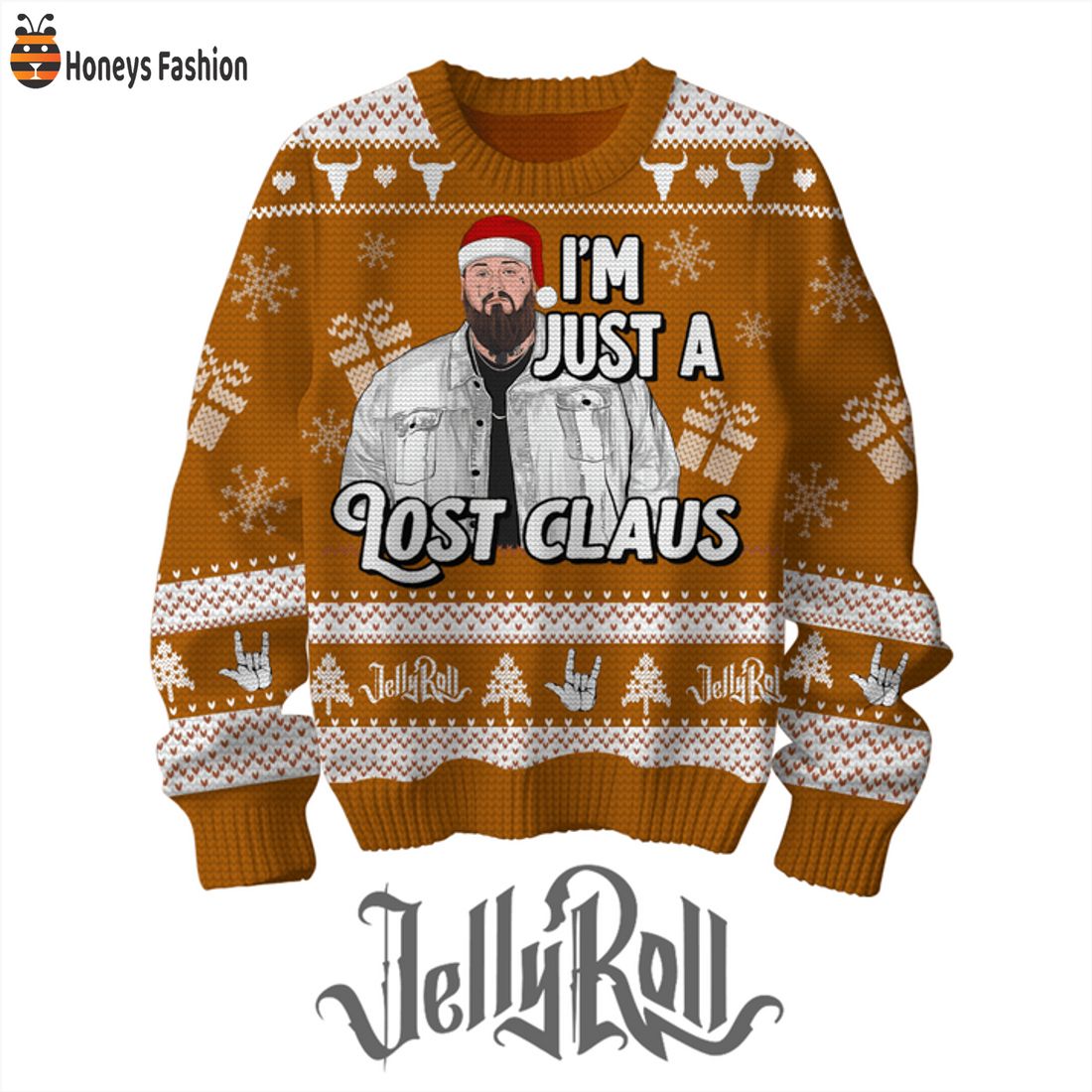 HOT Jelly Roll I’m Just A Lost Claus Ugly Christmas Sweater