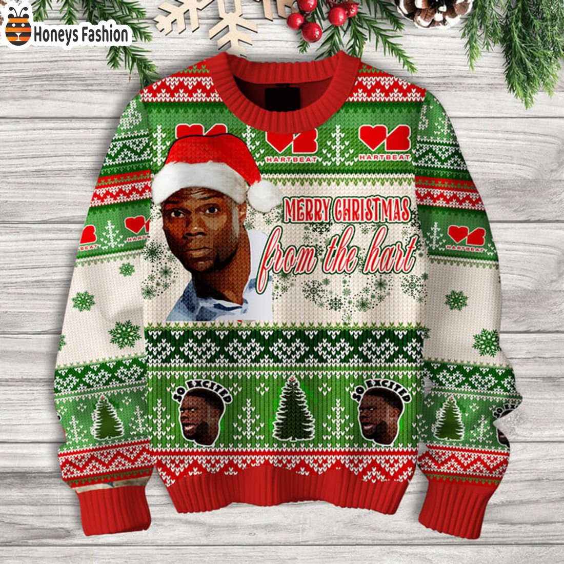 HOT Kevin Hart Beat Mery Xmas Form The Hart Ugly Christmas Sweater