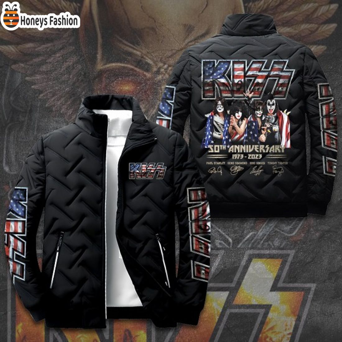 HOT Kiss Band 50th Anniversary 2D Paddle Jacket