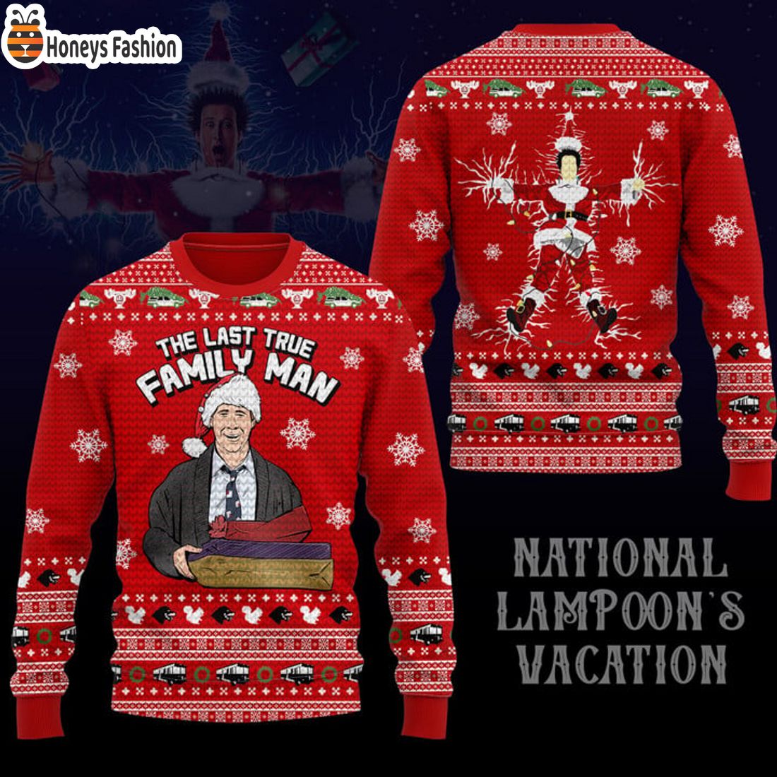 HOT National Lampoon’s Vacation The Last True Family Man Ugly Christmas Sweater