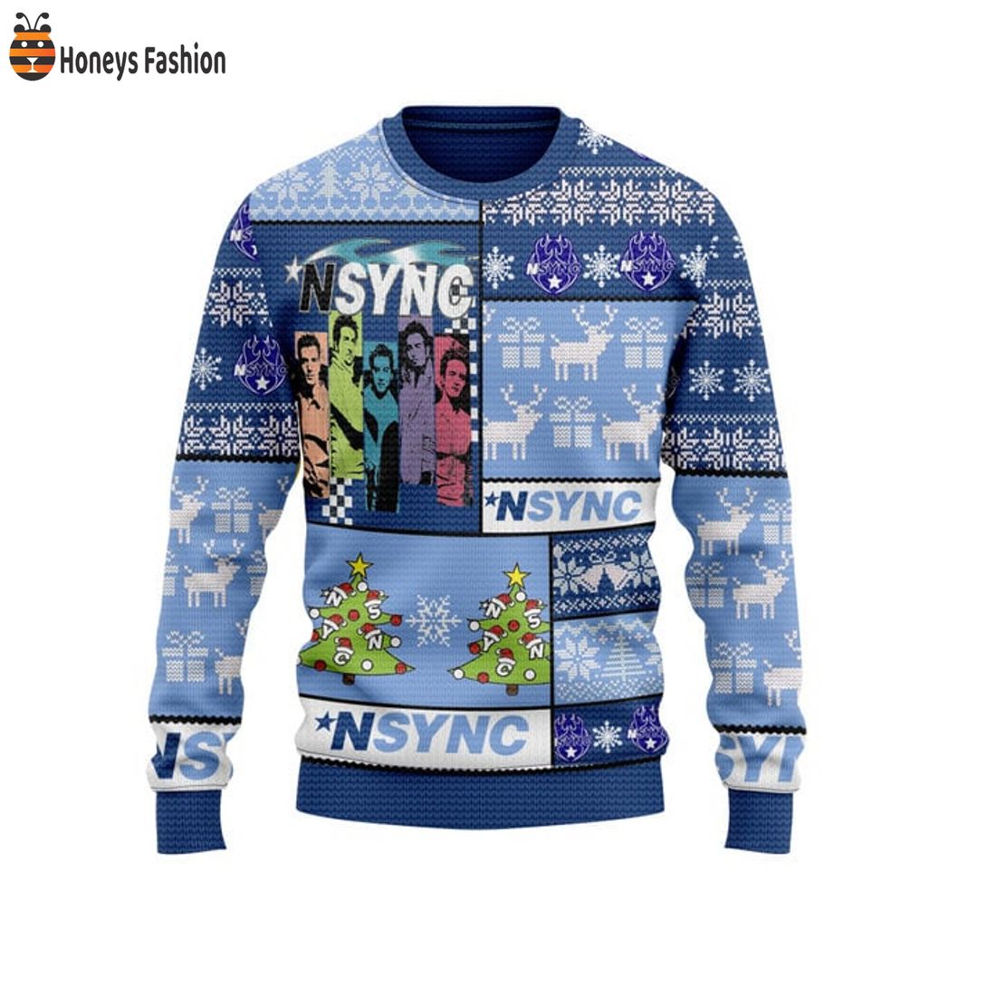 HOT NSYNC Bye Bye Bye Album Ugly Christmas Sweater