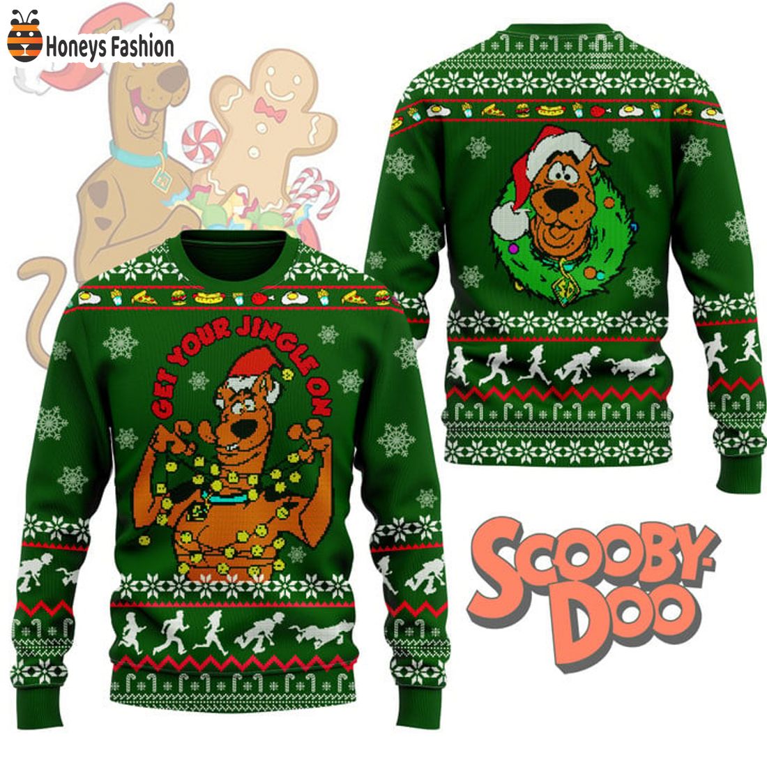 HOT Scooby Doo Get Your Jingle On Ugly Christmas Sweater