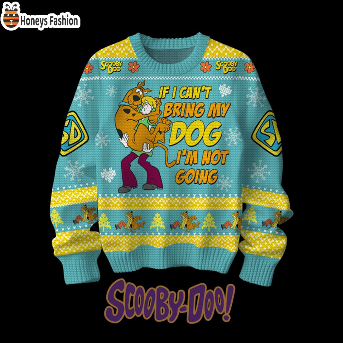 HOT Scooby Doo If I Can’t Bring My Dog Ugly Christmas Sweater