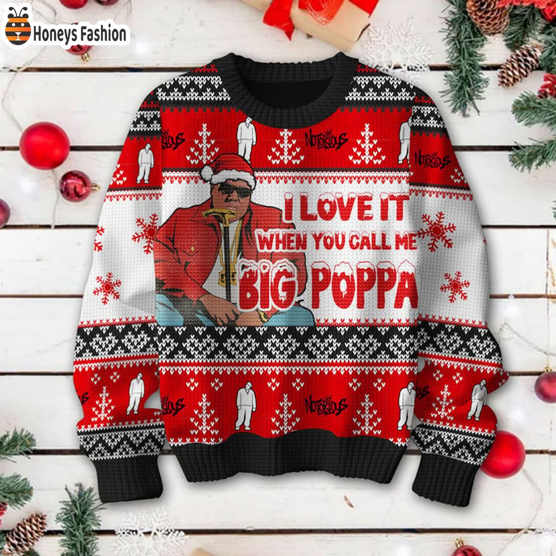 HOT The Notorious BIG Big Poppa Ugly Christmas Sweater