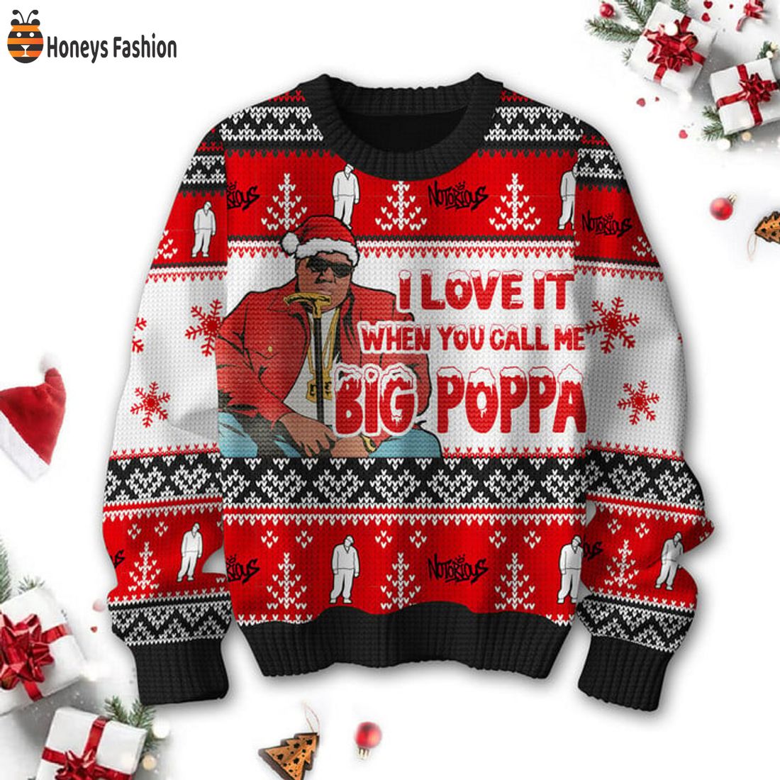 HOT The Notorious BIG Big Poppa Ugly Christmas Sweater