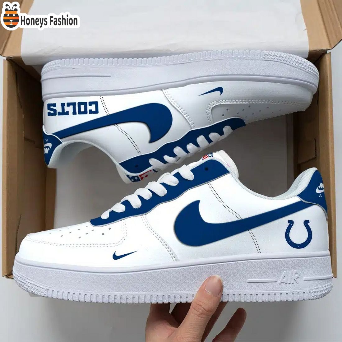 Indianapolis Colts NFL Air Force Custom Nike Air Force Sneaker