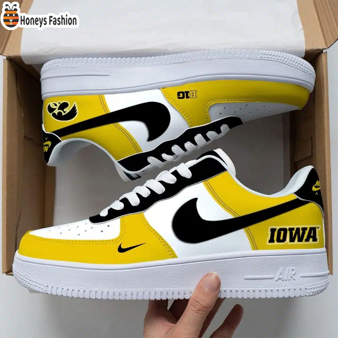 Iowa Hawkeyes Air Force Custom Nike Air Force Sneaker