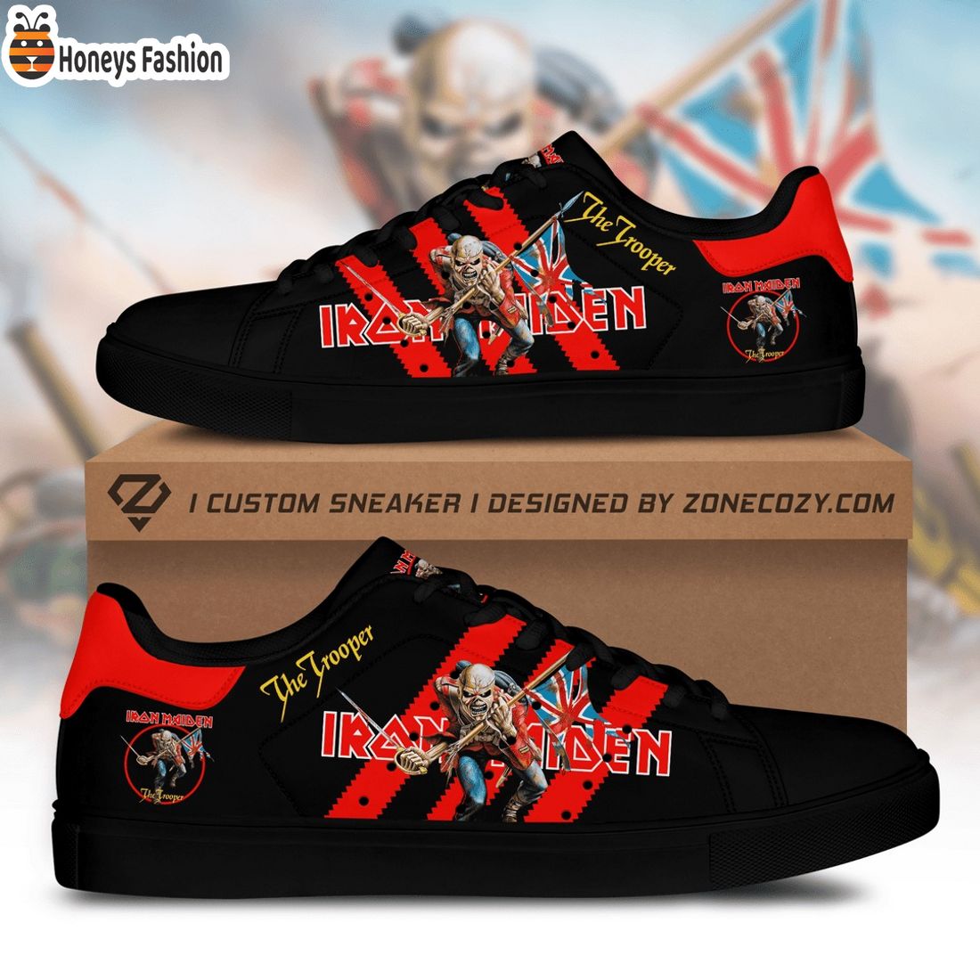 Iron Maiden the trooper ver 2 stan smith adidas shoes