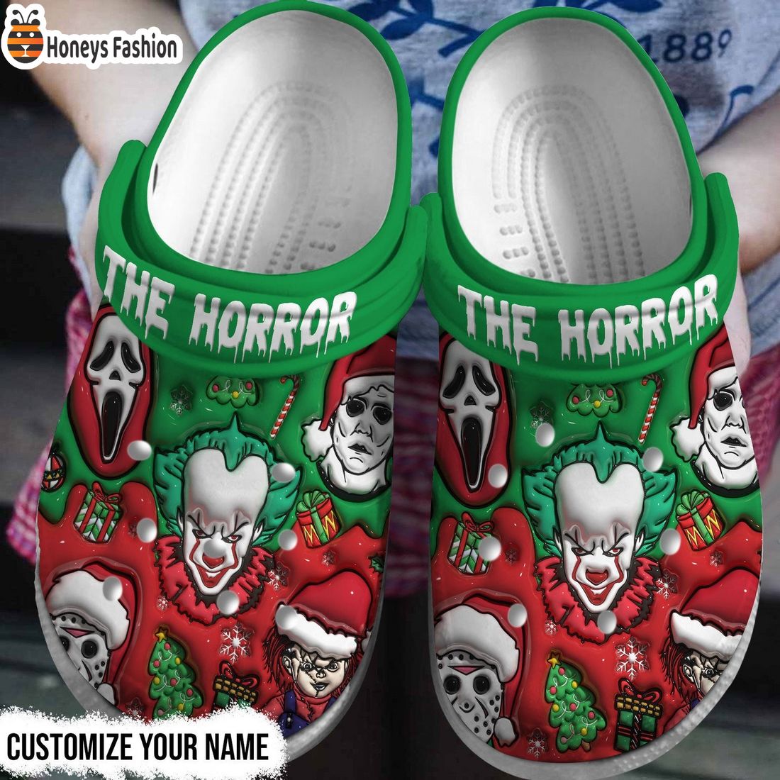 IT the horror custom name crocs clog shoes