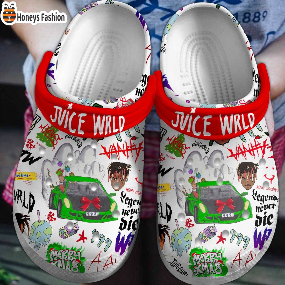 Juice Wrld Merry Xmas Crocs Clog Shoes