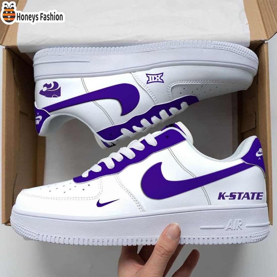 Kansas State Air Force Custom Nike Air Force Sneaker