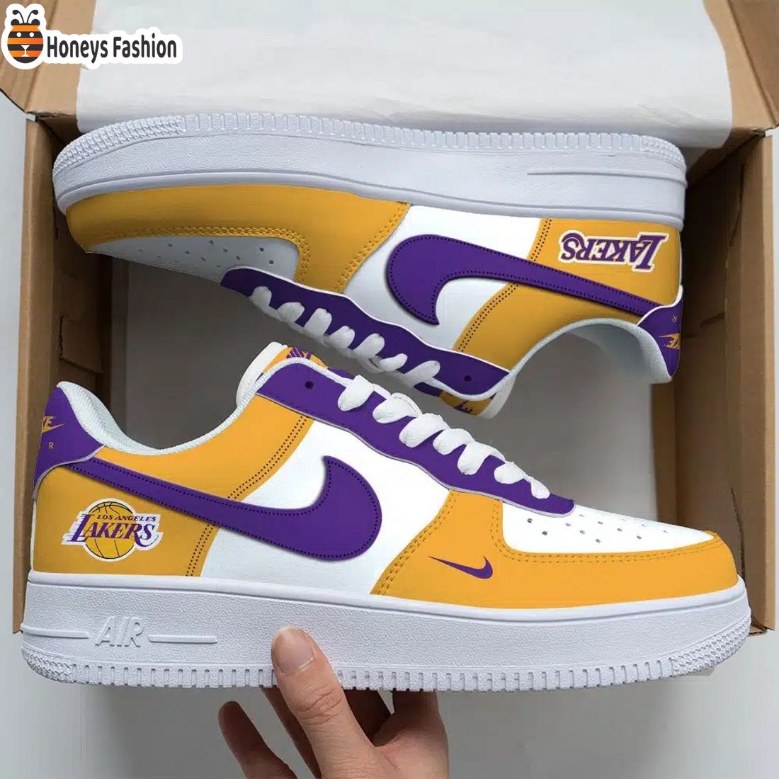 Los Angeles Lakers Air Force Custom Nike Air Force Sneaker