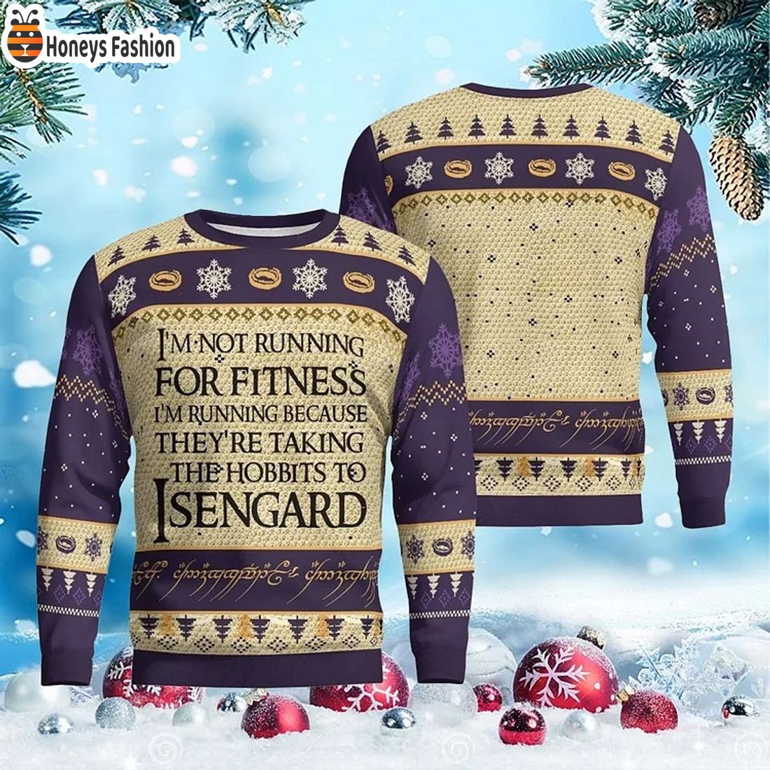 LOTR It?s dangerous to go alone ugly christmas sweater