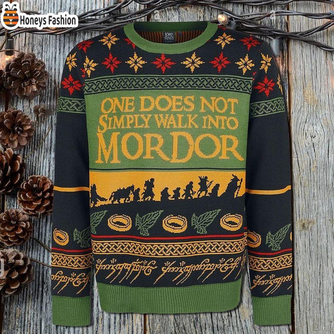 LOTR One does not simply walk into Mordor ugly christmas sweater