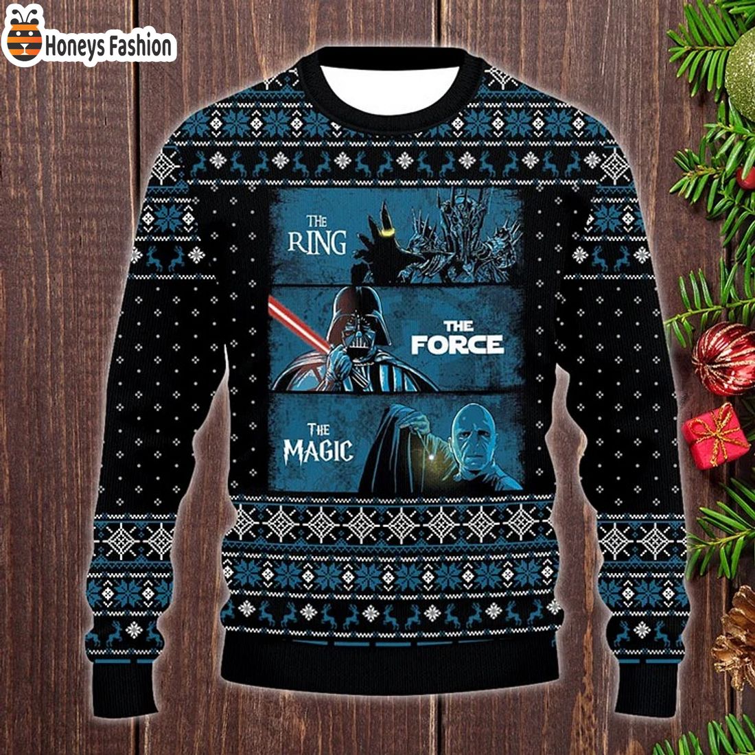 LOTR The force the magic ugly christmas sweater