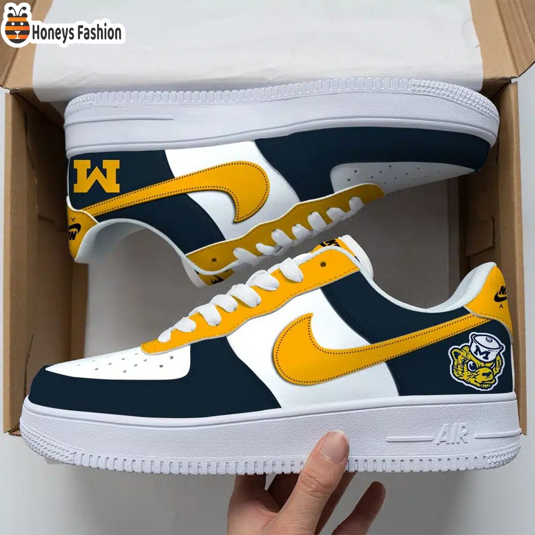 Memphis Tigers Air Force Custom Nike Air Force Sneaker