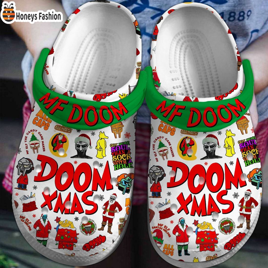 MF Doom Xmas Crocs Clog Shoes