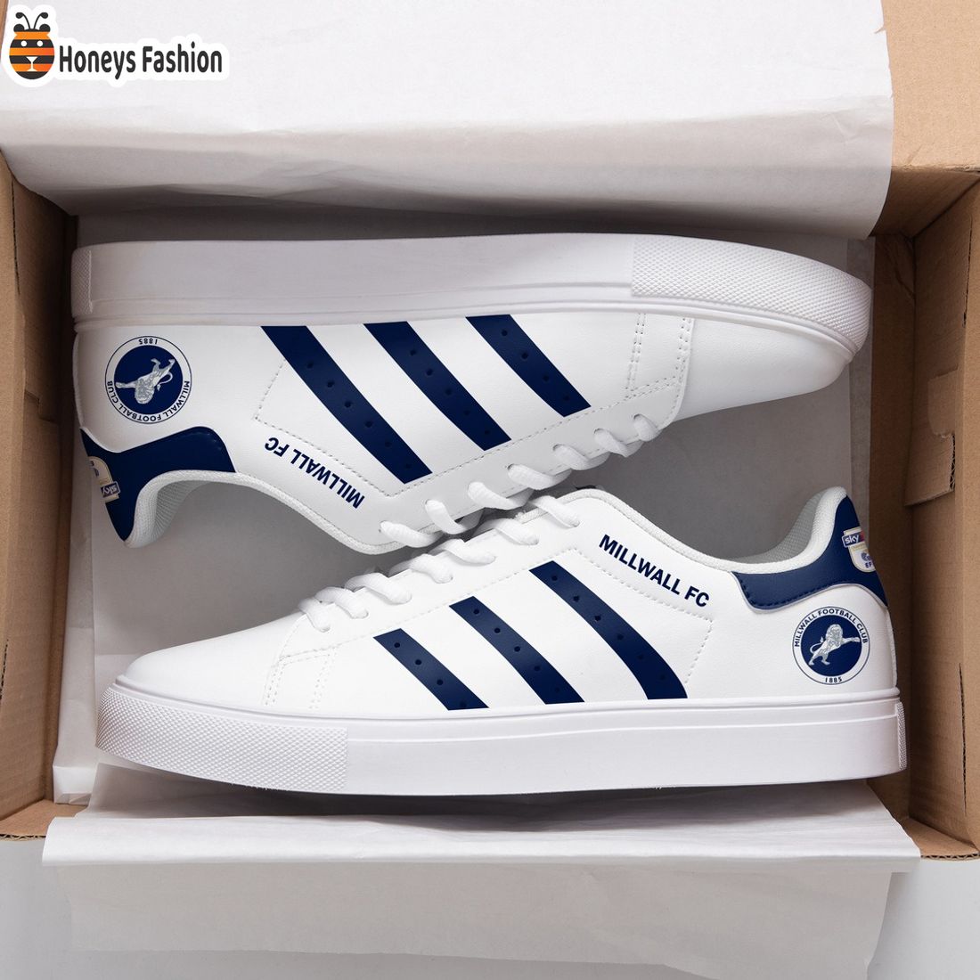 Millwall Lionesses EFL Adidas Custom Name Stan Smith Trainers