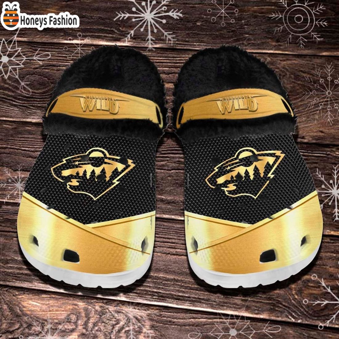 Minnesota Wild NHL Fleece Crocs Clogs Shoes