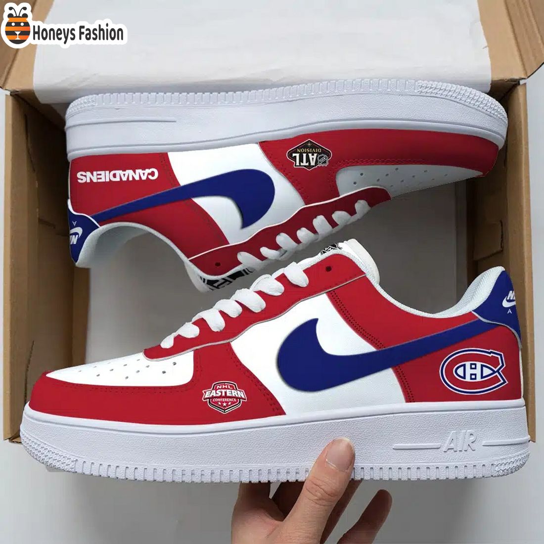 Montreal Canadiens NHL Air Force Custom Nike Air Force Sneaker