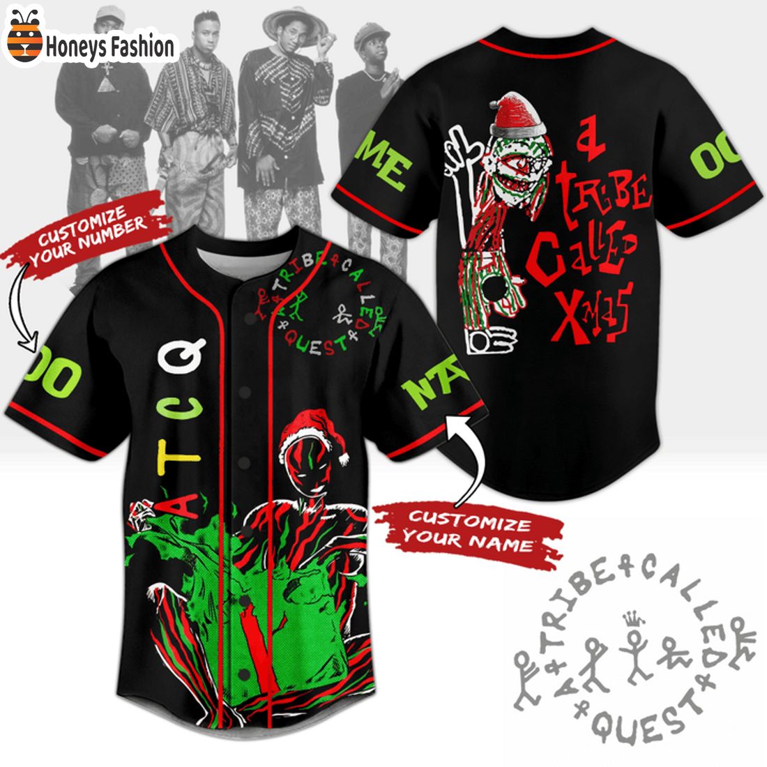 NEW A Tribe Called Quest Check The Rhime Custom Name Number Baseball Jersey