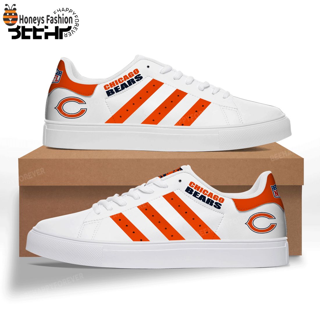 NEW  Chicago Bears Adidas Stan Smith Trainers